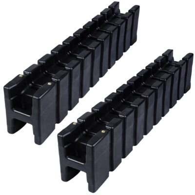 H PARA UNION DE  MUELLE FLOTANTE DE PVC 50 NEGRO 2 PIEZAS