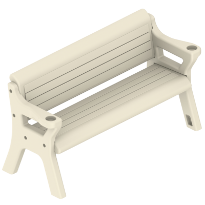 BANCA PLASTICA PVC PARA MUELLE FLOTANTE